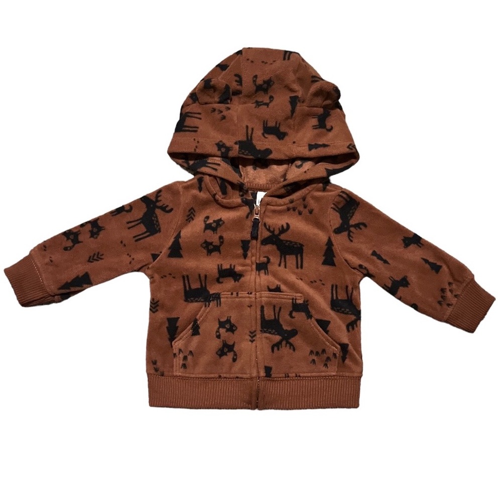 Carter’s Woodland Print Fleece Jacket 0-3 Months